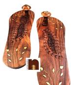 Wooden Charan Paduka | Wooden Khadau | Wooden Slipper for Wearing (10.5 Inches Approx) (1 Set)