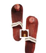 Acupressure Wooden Slippers | Charan Paduka | Khadau For Healing (10.5 Inches Approx) (1 Set)