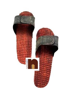 Acupressure Wooden Charan Paduka | Khadau | Slipper for Wearing (10.5 Inches Approx) (1 Set) 1
