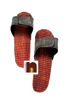 Acupressure Wooden Charan Paduka | Khadau | Slipper for Wearing (10.5 Inches Approx) (1 Set)