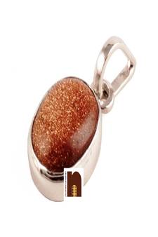 Sun Sitara Gold Stone Gemstone Pendant with Lab Certificate for Men and Women (77.5 Ct Approx)