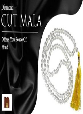 Original & Natural Crystal | Sphatik Diamond Cut Knotted Beads Mala (108+1 Beads) (1 Pc) (Lab Certified) 1