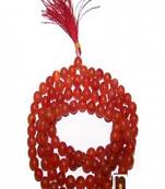 Red Agate (Hakik) Knotted Beads Mala For Good Luck (Small Beads) 6 MM) (1 Pc)