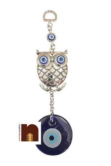Feng Shui Hanging Evil Eye for Good Luck for Homes Offices & Showrooms (Owl) (18 Cms) (1 Pc)