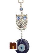 Feng Shui Hanging Evil Eye for Good Luck for Homes Offices & Showrooms (Owl) (18 Cms) (1 Pc)