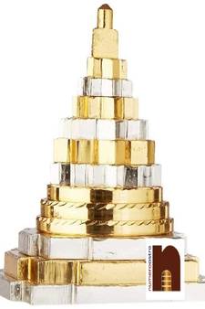 Meru Shri Yantra In Ashtadhatu (Small) (150 Grams Approx) (1 Pc)