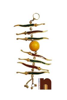 Nimbu Mirchi | Nazar Batoo | Evil Eye Protector Hanging For Cars Homes & Offices (Red & Green) (20 Cms) (1 Pc)