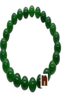 Green Jade Bracelet For Men & Women (8 MM Beads) (1 Pc)