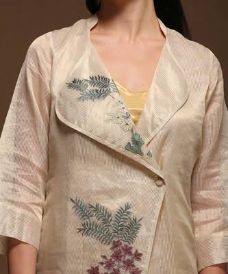 Linen Embroidered White Kurta Sets 2