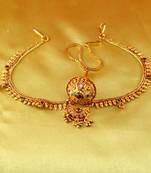 rakhari set borla mang tika  gold platted stone meenakari cz ad moti pearl polki kundun 