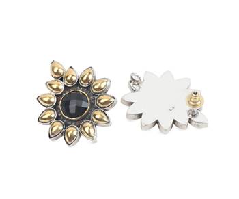 Silver onyx earrings 3