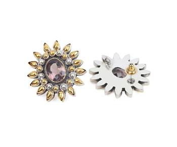 Gold onyx earrings 3