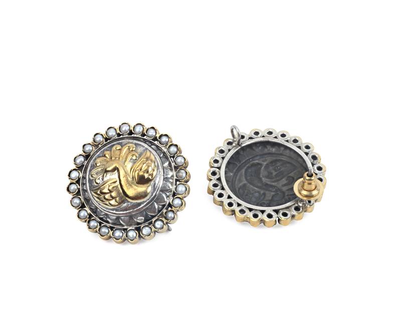 Gold earrings