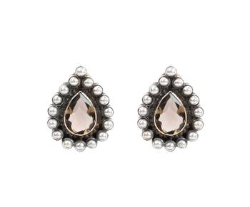 Silver onyx earrings 2