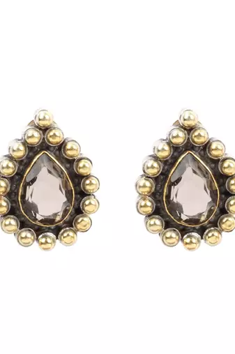Silver pearl earrings