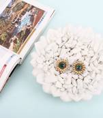 Silver onyx earrings