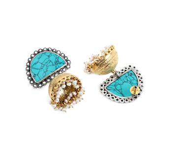 Gold earrings 1