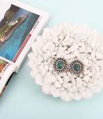 Silver pearl earrings