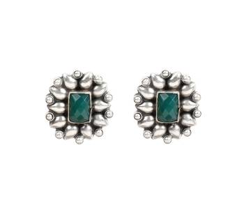 Silver pearl earrings 2