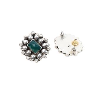 Silver pearl earrings 3