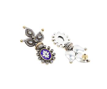 Silver pearl earrings 3