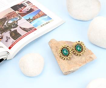 Silver quartz   earrings 1