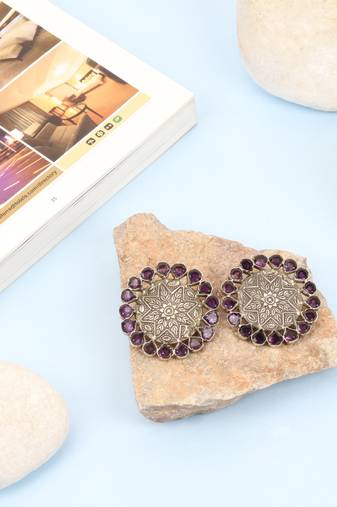Silver quartz   earrings