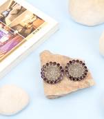 Silver quartz   earrings