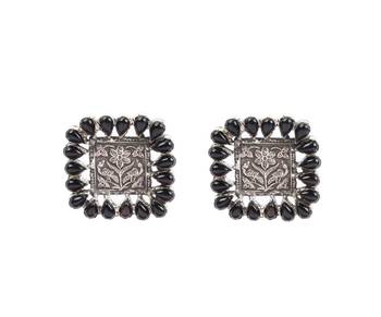 Silver quartz   earrings 2