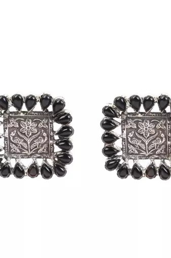 Silver quartz   earrings