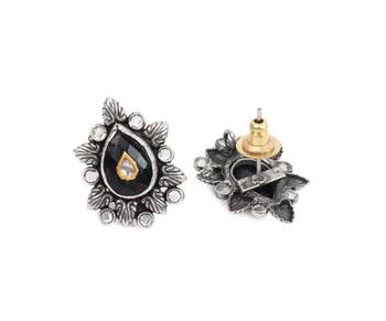 Silver onyx earrings 3