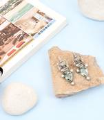 Silver quartz   earrings