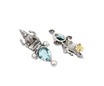 Silver quartz   earrings 3