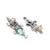 Silver quartz   earrings