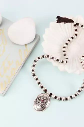 Silver necklaces