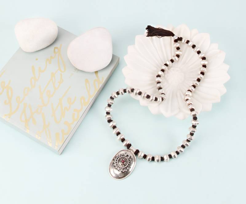 Silver necklaces