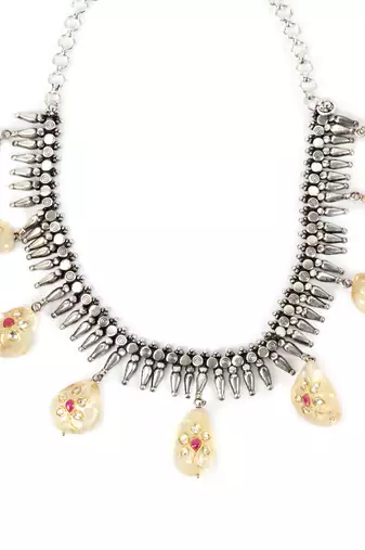 Silver necklaces