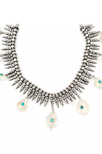 Silver necklaces