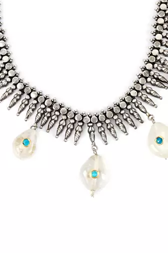 Silver necklaces
