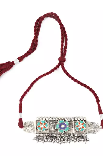Silver necklaces