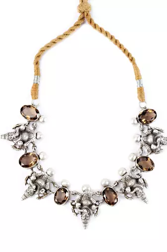 Silver necklaces