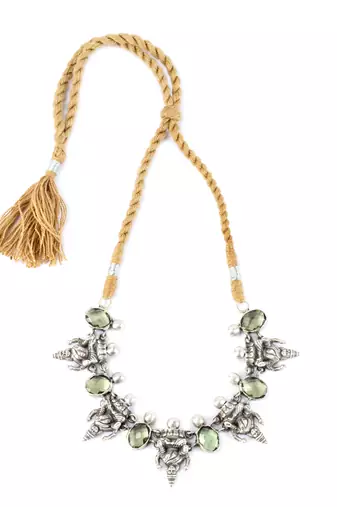 Silver necklaces