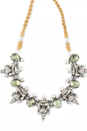 Silver necklaces