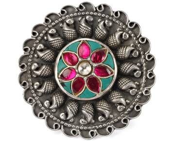 Silver turquoise rings 2