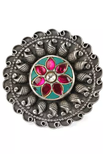 Silver turquoise rings