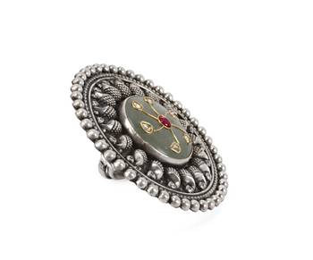 Silver quartz   rings 4