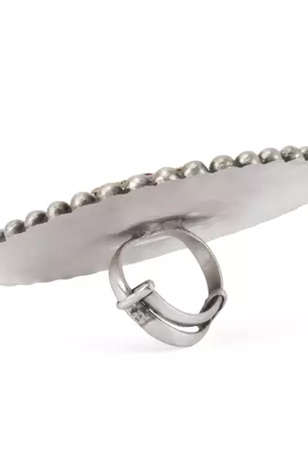 Silver quartz   rings