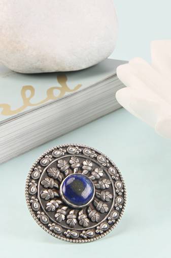 Silver onyx rings