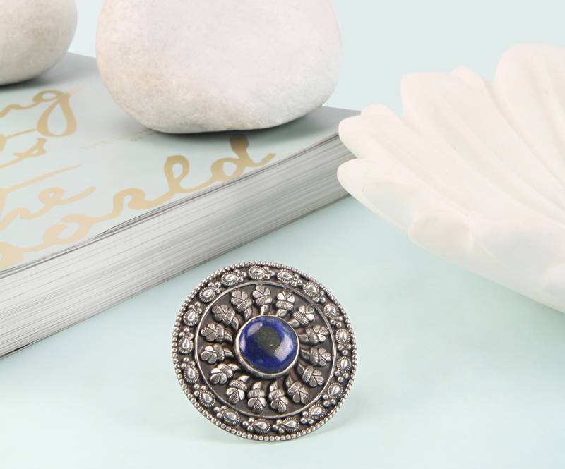 Silver onyx rings