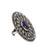 Silver onyx rings